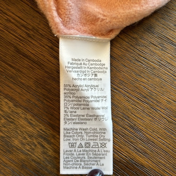 J Crew cable-knit cardigan sweater in extra-soft yarn. Size L, Light Pink, NWT - Picture 7 of 10